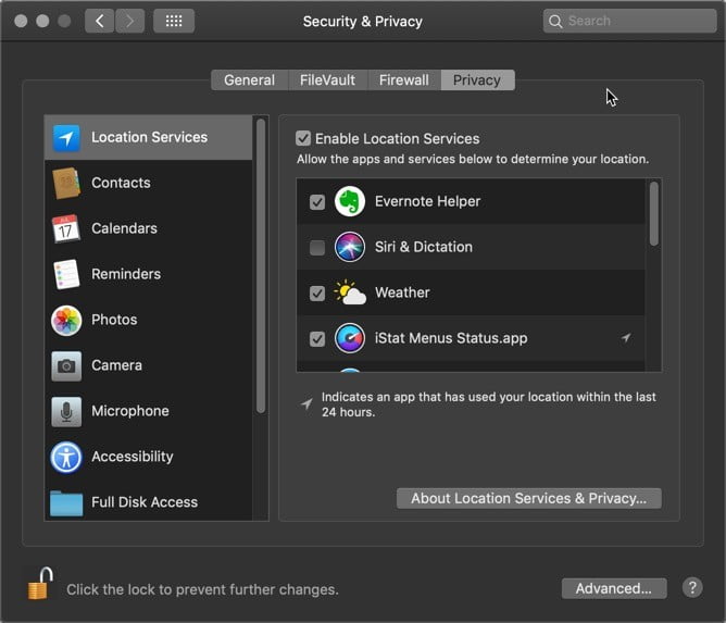 صورة لـ ما هي أذونات الأمان والخصوصية في MacOS التي تحميك منها؟ | macOS-security-privacy-permissions-location-DzTechs