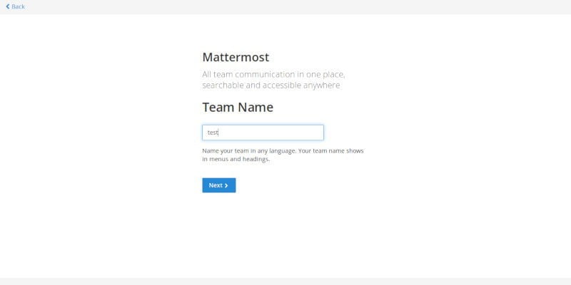 صورة لـ كيفية إعداد Mattermost بديل Slack على خادم Ubuntu | mattermost-new-team-DzTechs