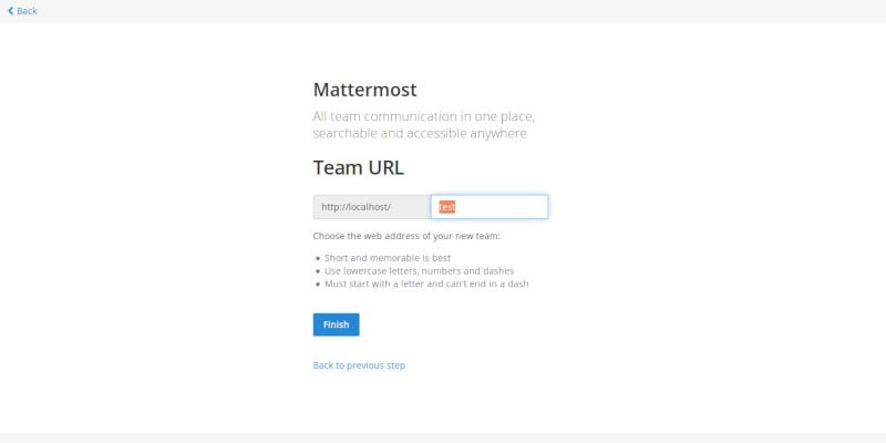 صورة لـ كيفية إعداد Mattermost بديل Slack على خادم Ubuntu | mattermost-team-url-DzTechs