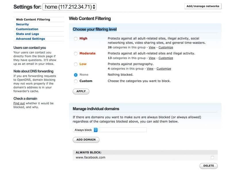 صورة لـ أفضل الوسائل لمنع المواقع غير اللائقة والإباحية على نظام Android | open-dns-DzTechs