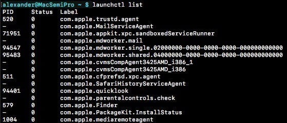 صورة لـ كيفية إيقاف التطبيقات من التشغيل عند بدء التشغيل على نظام MacOS | stop-programs-run-at-startup-macos-launchctl-list-DzTechs