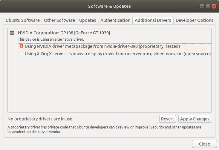 صورة لـ كيفية تثبيت أحدث برامج تعريف NVIDIA على نظام Ubuntu | ubuntu-nvidia-additional-drivers-DzTechs