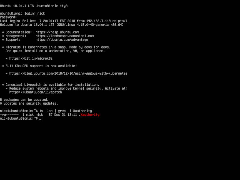 صورة لـ كيفية إصلاح حلقة تسجيل الدخول المتكررة في نظام Ubuntu | ubuntu-terminal-xauth-DzTechs