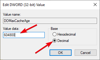 صورة لـ كيفية تحسين ذاكرة التخزين المؤقت لـ Delivery Optimization في نظام التشغيل Windows 10 | win10-delivery-optimization-set-max-age-value-data-DzTechs