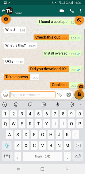 صورة لـ كيفية إرسال رسالة خاصة مشفرة على WhatsApp باستخدام Oversec | 1n9-final-encryption-DzTechs