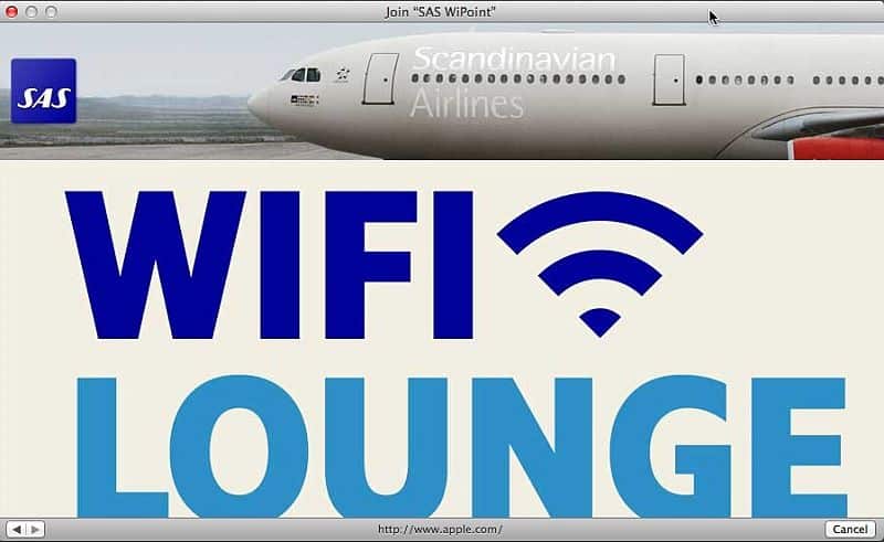 صورة لـ كيف تعمل خدمة Wi-Fi أثناء الطيران؟ | Airplane-Wifi-On-Display0SAS-Credit-jocke66-DzTechs