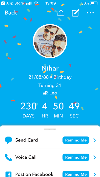 صورة لـ 7 أفضل تطبيقات التذكير بعيد ميلاد الأصدقاء والأقارب لمنصتي Android و iOS | Birthday-Reminder-Apps-4-DzTechs