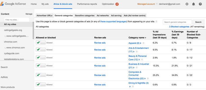صورة لـ 10 طرق لـ زيادة تكلفة النقرة على AdSense مع تعديلات بسيطة | Block-ads-on-AdSense-DzTechs