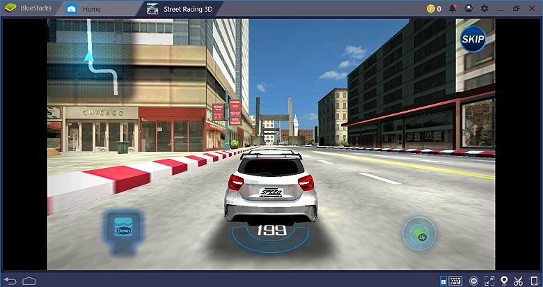 صورة لـ كيفية لعب ألعاب Android على جهاز الكمبيوتر بكامل الشاشة | Bluestacks-Game-Street-Racing-3D-Screen-DzTechs