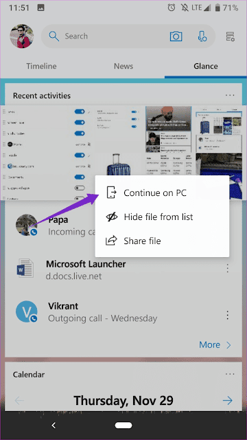 صورة لـ الدليل الكامل لتطبيق 5.1 / Microsoft Launcher 5.0 | Continue-on-PC-5_935adec67b324b146ff212ec4c69054f-DzTechs