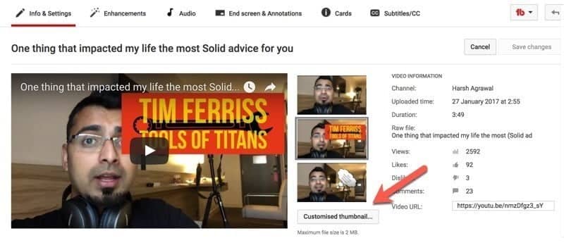 صورة لـ 11 طريقة قاتلة للترويج لفيديوهات YouTube لمزيد من المشاهدات والمشتركين | Customized-YouTube-thumbnails-DzTechs