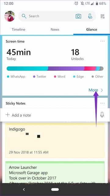 صورة لـ الدليل الكامل لتطبيق 5.1 / Microsoft Launcher 5.0 | Device-Usage-6_935adec67b324b146ff212ec4c69054f-DzTechs