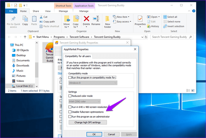 صورة لـ كيفية تعطيل ميزة تحسين ملء الشاشة في نظام Windows 10 | Disable-Fullscreen-Optimization-in-Windows-10-11_935adec67b324b146ff212ec4c69054f-DzTechs