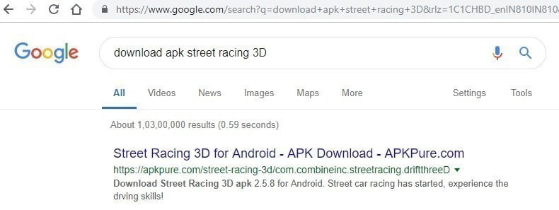 صورة لـ كيفية لعب ألعاب Android على جهاز الكمبيوتر بكامل الشاشة | Download-APK-Street-Racing-3D-DzTechs