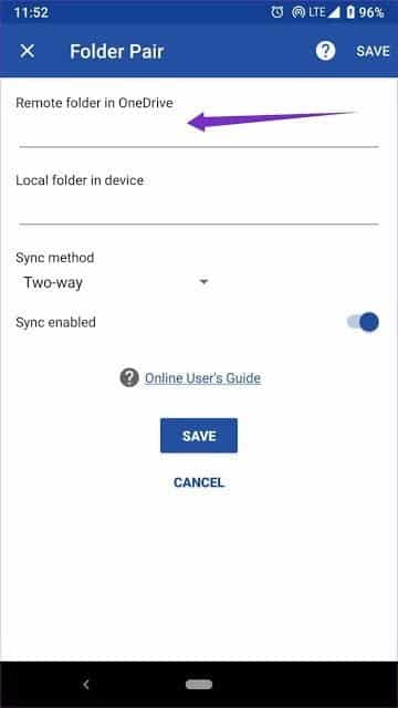 صورة لـ كيفية إعدادات مجلدات Android للمزامنة التلقائية مع OneDrive | Folder-Pair_935adec67b324b146ff212ec4c69054f-DzTechs