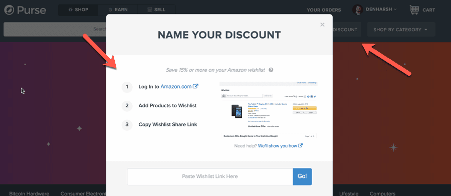 صورة لـ كيف شراء المنتجات من Amazon باستخدام Bitcoins والحصول على خصم يصل إلى 25% | How-to-use-purse-for-ordering-stuff-from-Amazon-DzTechs