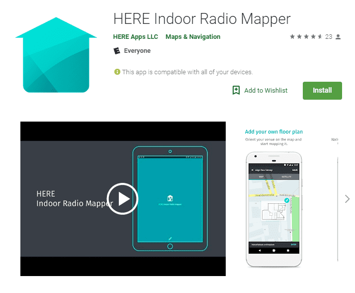 صورة لـ أفضل تطبيقات الملاحة الداخلية لنظام Android | Indoor-navigation-Here-DzTechs