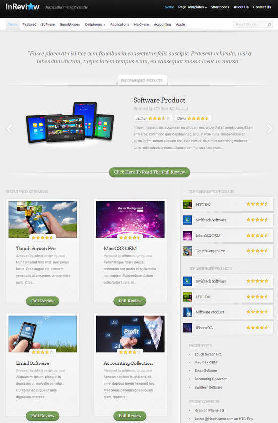 صورة لـ أفضل 7+ من القوالب والإضافات لإنشاء المراجعات على WordPress: نسخة 2023 | Inreview-DzTechs