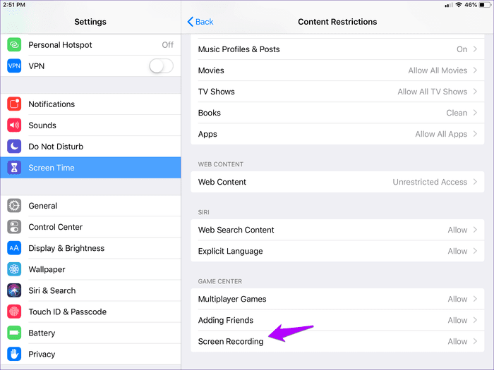صورة لـ كيفية تعطيل زر تسجيل الشاشة على أجهزة iPhone و iPad | Iphone-Ipad-Disable-Screen-Recording-8_935adec67b324b146ff212ec4c69054f-DzTechs