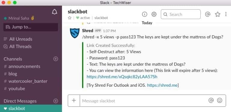 صورة لـ كيفية إرسال رسائل التدمير الذاتي على Slack بمجموعة من الطرق | Screen-Shot-2019-01-11-at-1.39.19-PM-DzTechs