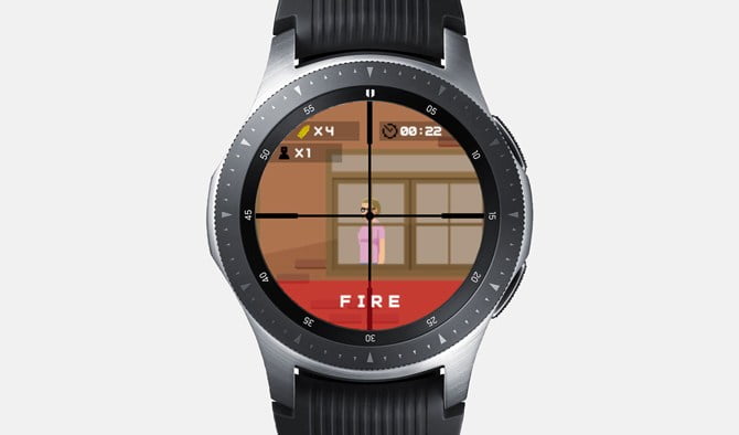 صورة لـ أفضل ألعاب Samsung Galaxy Watch للإستمتاع من راحة معصمك | Sniper-Watch-DzTechs