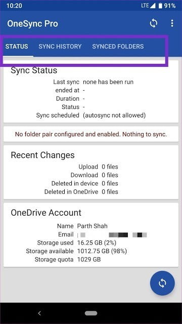صورة لـ كيفية إعدادات مجلدات Android للمزامنة التلقائية مع OneDrive | Sync-History-6_935adec67b324b146ff212ec4c69054f-DzTechs