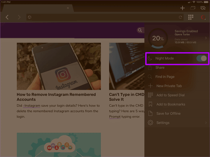 صورة لـ أفضل 5 متصفحات لنظام iOS مع الوضع المظلم | Top-IOS-Browsers-With-Dark-Mode-15_935adec67b324b146ff212ec4c69054f-DzTechs