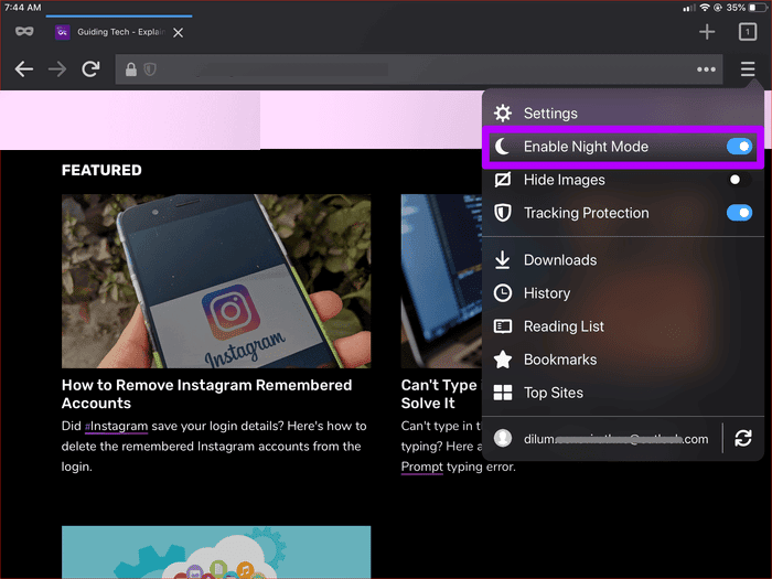 صورة لـ أفضل 5 متصفحات لنظام iOS مع الوضع المظلم | Top-IOS-Browsers-With-Dark-Mode-3_190111_163703_935adec67b324b146ff212ec4c69054f-DzTechs