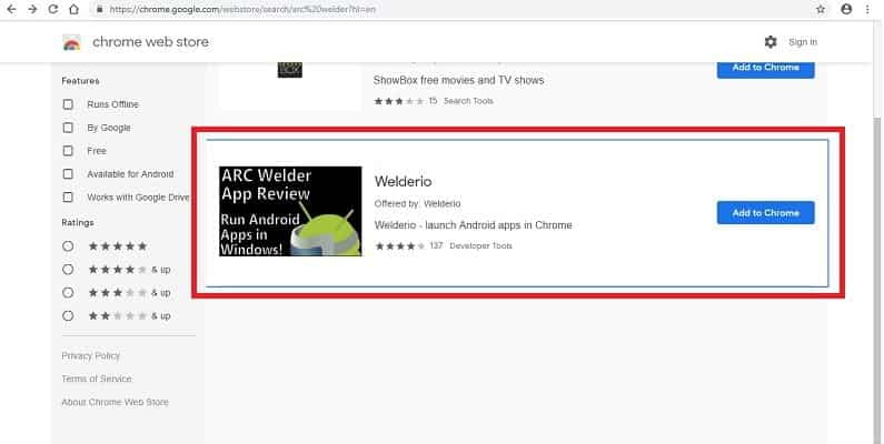 صورة لـ كيفية لعب ألعاب Android على جهاز الكمبيوتر بكامل الشاشة | Welderio-Extension-Chrome-DzTechs