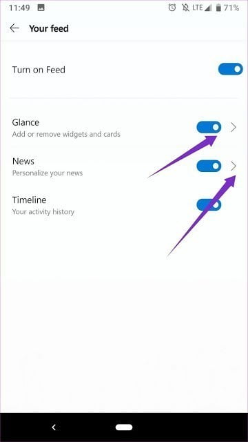 صورة لـ الدليل الكامل لتطبيق 5.1 / Microsoft Launcher 5.0 | Your-Feed-4_935adec67b324b146ff212ec4c69054f-DzTechs