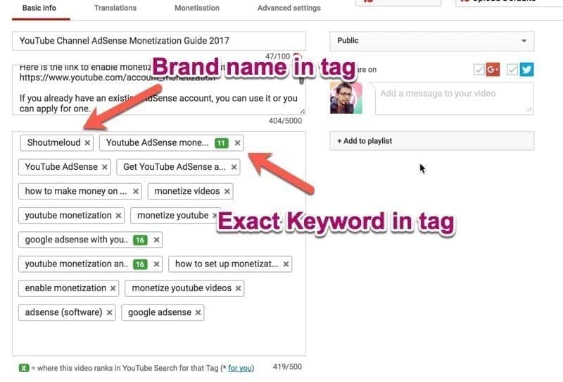 صورة لـ 11 طريقة قاتلة للترويج لفيديوهات YouTube لمزيد من المشاهدات والمشتركين | Youtube-tags-DzTechs