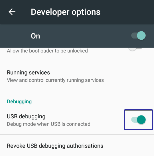 صورة لـ كيفية عمل نسخة احتياطية من ملفات Android والتطبيقات وبياناتها إلى جهاز الكمبيوتر | android-backup-usb-debugging-mode-DzTechs