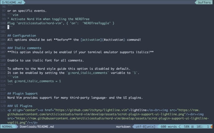 صورة لـ أفضل برامج تحرير Markdown لنظام Linux | best-markdown-editors-linux-vim-DzTechs