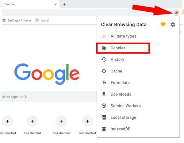صورة لـ أفضل طريقة لتسجيل الخروج من مواقع متعددة في وقت واحد | clear_cookies_extension-DzTechs