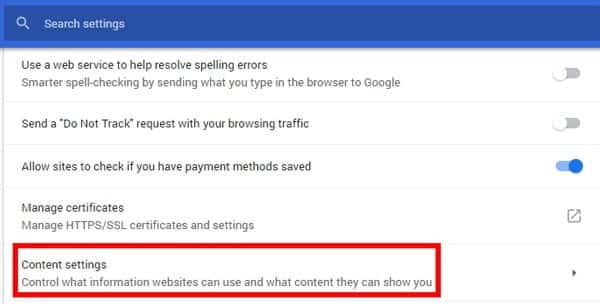 صورة لـ أفضل طريقة لتسجيل الخروج من مواقع متعددة في وقت واحد | content_settings-DzTechs