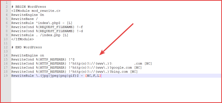 صورة لـ كيفية منع ارتباطات الصور المضمنة Hotlinking في WordPress (3 طرق عمل) | disable-image-hotlinking-in-wordpress-5-DzTechs