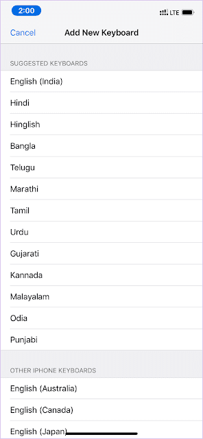 صورة لـ مُقارنة بين لوحات المفاتيح على iPhone: المُضمنة مُقابل Gboard و SwiftKey | iOS-Language_935adec67b324b146ff212ec4c69054f-DzTechs