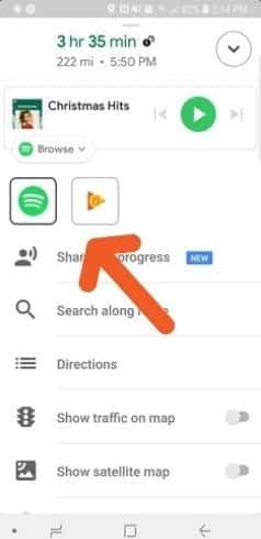 صورة لـ كيفية التحكم في الموسيقى الخاصة بك بأمان أثناء التنقل باستخدام Google Maps | maps-audio-player-apps-switch-DzTechs