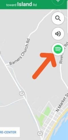 صورة لـ كيفية التحكم في الموسيقى الخاصة بك بأمان أثناء التنقل باستخدام Google Maps | maps-audio-player-floating-music-button-DzTechs