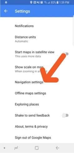 صورة لـ كيفية التحكم في الموسيقى الخاصة بك بأمان أثناء التنقل باستخدام Google Maps | maps-audio-player-navigation-settings-DzTechs