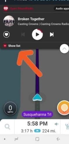 صورة لـ كيفية التحكم في الموسيقى الخاصة بك بأمان أثناء التنقل باستخدام Google Maps | maps-audio-player-waze-show-list-DzTechs