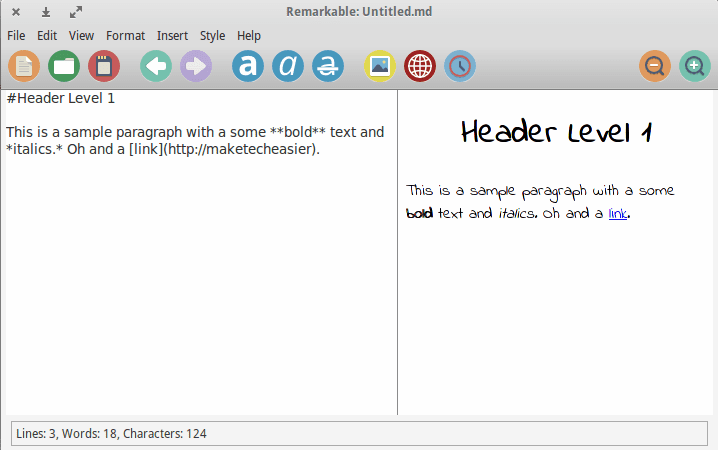 صورة لـ أفضل برامج تحرير Markdown لنظام Linux | markdown-linux-remarkable-DzTechs