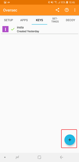 صورة لـ كيفية إرسال رسالة خاصة مشفرة على WhatsApp باستخدام Oversec | n9-create-symmetric-key-DzTechs