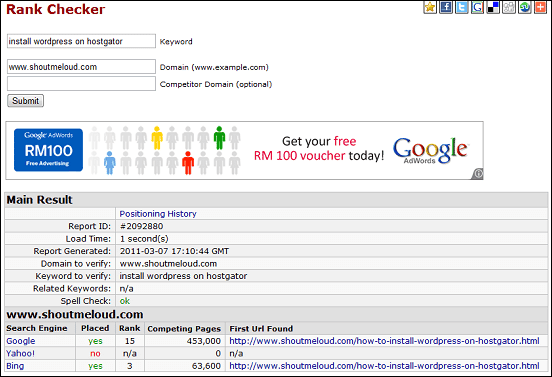 صورة لـ +5 مواقع ويب مُمتازة للتحقق من موضع وتصنيف الكلمات الرئيسية في محركات البحث | rankchecker-DzTechs