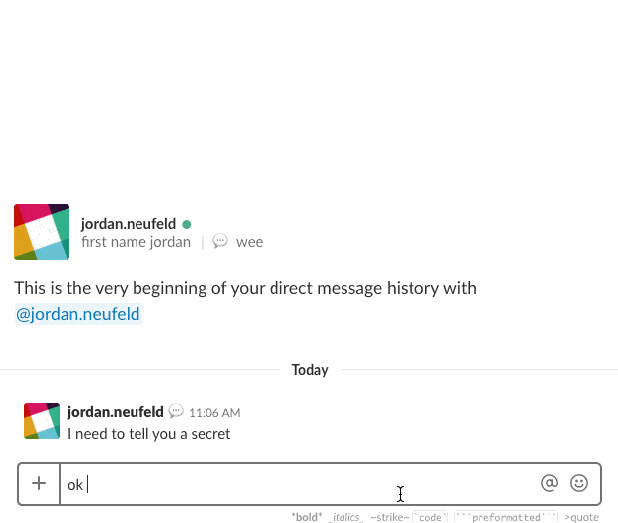 صورة لـ كيفية إرسال رسائل التدمير الذاتي على Slack بمجموعة من الطرق | receive_secret_1-DzTechs