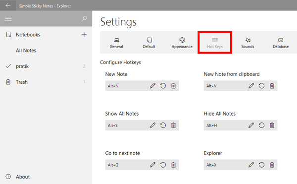 صورة لـ بدائل Sticky Notes لتدوين الملاحظات بشكل سريع | simple_sticky_notes_hot_keys_menu-DzTechs
