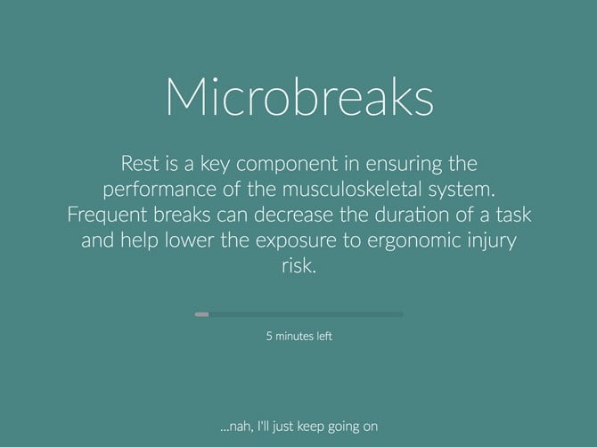 صورة لـ أفضل التطبيقات لتذكيرك بالتحرك أثناء العمل لمنصات مختلفة | stretchly-break-DzTechs