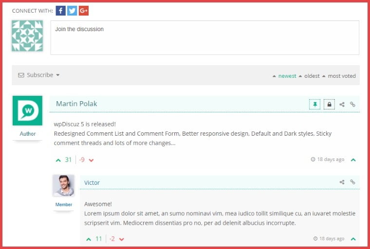 صورة لـ أفضل المُكوِّنات الإضافية للتعليقات على WordPress للمزيد من المشاركة والتفاعل | wpDiscuz-DzTechs