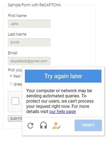 صورة لـ كيفية تجاوز التحقق من صور في Google ReCAPTCHA | Automated-Queries-Google-ReCAPTCHA-DzTechs