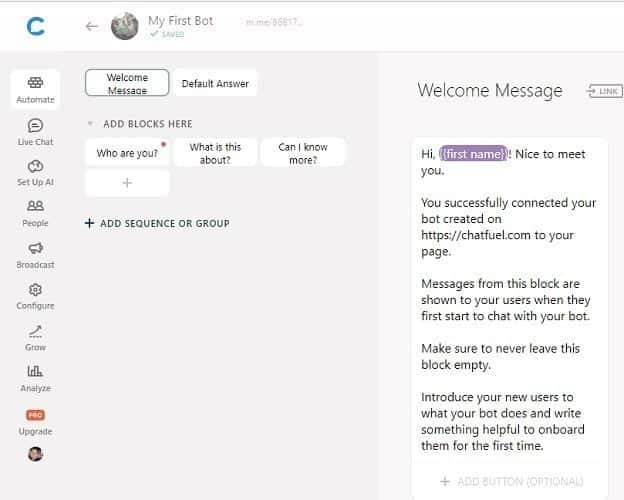 صورة لـ كيفية إنشاء Chatbot الخاص بك دون الحاجة لأي مهارات في البرمجة | Chatfuel-Automate-replies-DzTechs